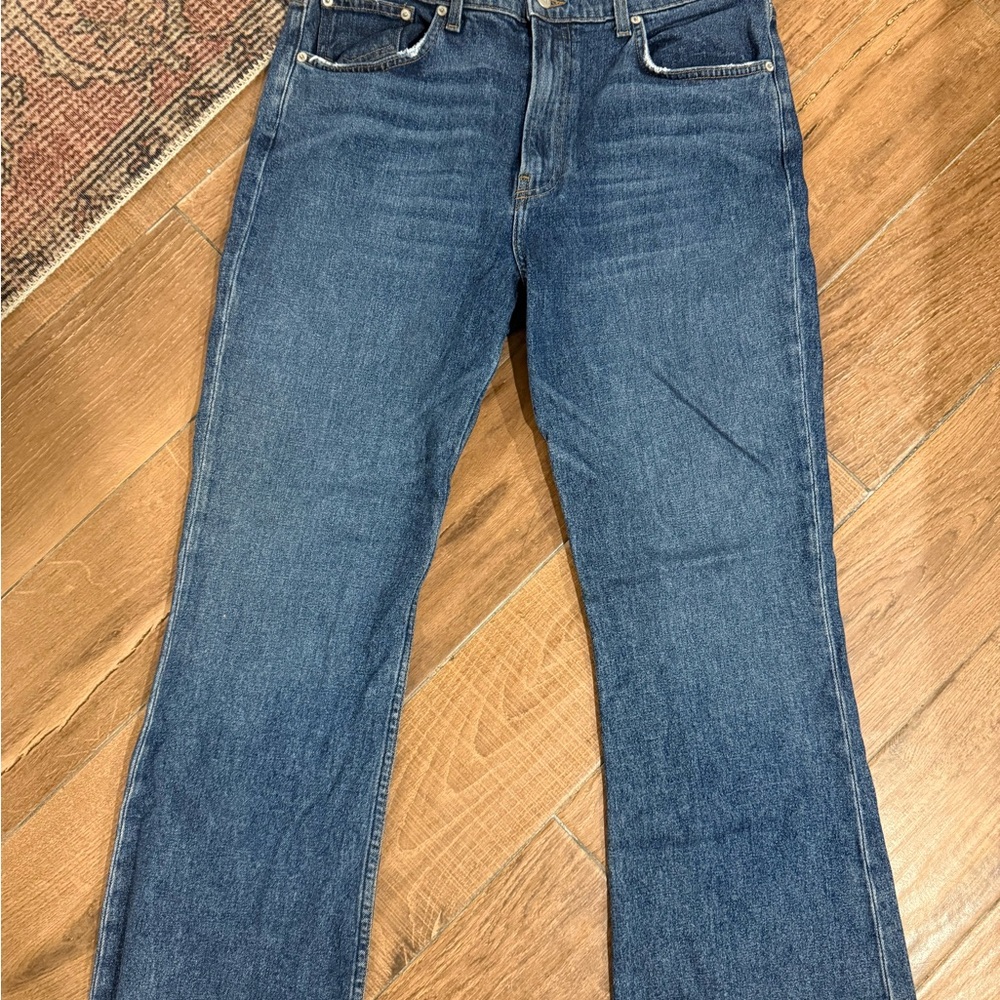 Reformation Cropped Flood Jeans